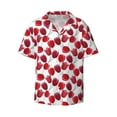 thumbnail image 1 of Vsdgher Tulips Flowers Print Men's Wrinkle Free Untucked Cuban Shirt Business Casual Button Down Shirts Short Sleeve Shirt, 1 of 7