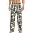 thumbnail image 1 of Vsdgher Tulips Flowers Print Mens Pajama Pants Sleep & Lounge Pants, PJ Bottoms With elastic waistb and Pockets, 1 of 5