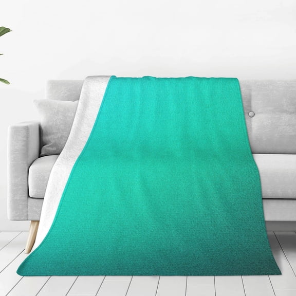 Vsdgher Turquoise Light Blue Ultra-Soft Micro flannel Blanket Throw Blankets for Couch Sofa, Bed (4 sizes)-40"x30"