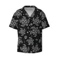 thumbnail image 1 of Vsdgher Turtle Print Men's Wrinkle Free Untucked Cuban Shirt Business Casual Button Down Shirts Short Sleeve Shirt, 1 of 7