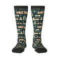thumbnail image 1 of Vsdgher UAE Travel1 1 Print Thigh High Socks Extra Long Stretchy Sock Women Over Knee High Opaque Stocking Daily Wear, 1 of 5