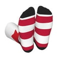 thumbnail image 1 of Vsdgher USA Canada Flag Unisex Crew Socks Lightweight Breathable Ventilation Ankle Socks, Mid-calf socks for Daily, 1 of 7