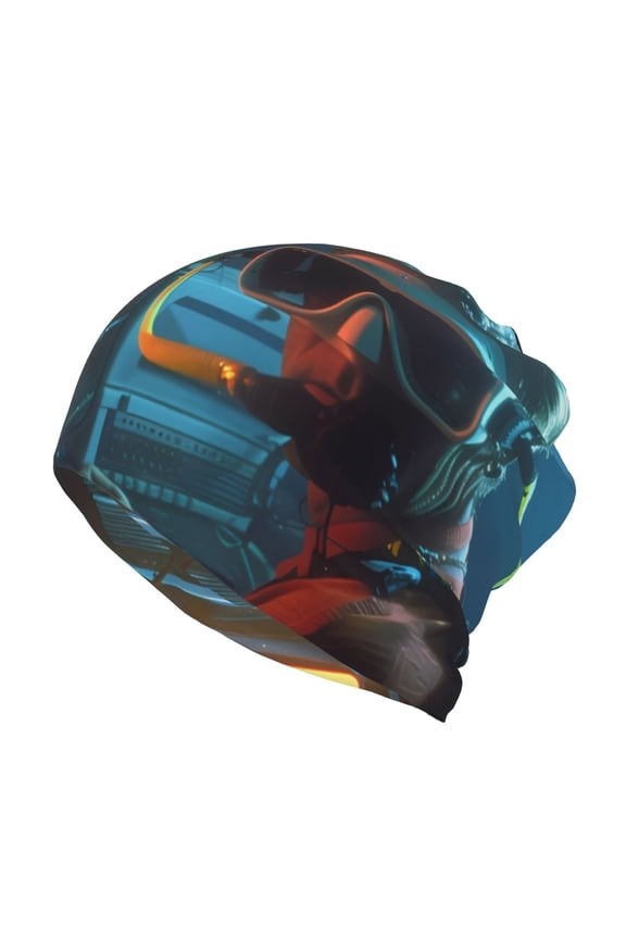 Underwater Office Diver Slouchy Beanie Hat for Men/Women, Skull Cap Chemo Cap Night Sleeping Cap