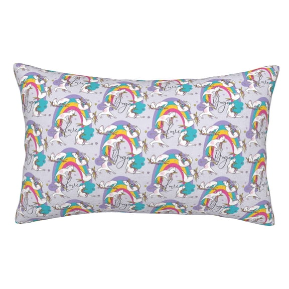 Vsdgher Unicorn DoingYoga Print Pillow Cases -Iconic Collection Pillowcases -Extra Soft, Not easy to deform,not pilling Export quality