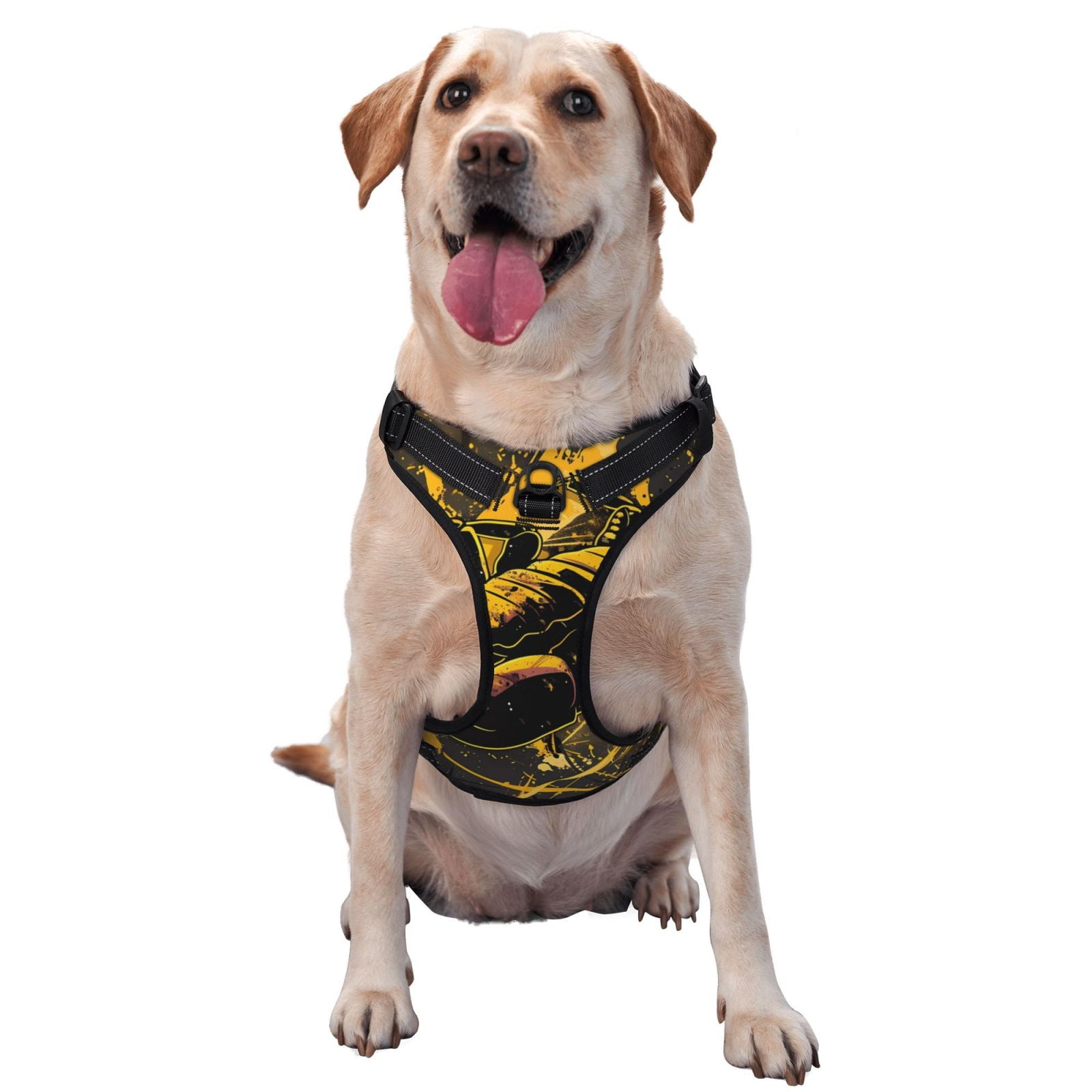 Vsdgher Urban Graffiti Scorpion Illustration Dog Harness, No-Pull Pet Harness, Dog Vest, Pet Vest for Small to Large Dogs-X-Large