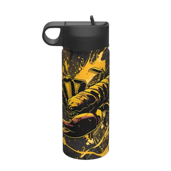 Vsdgher Urban Graffiti Scorpion Illustration for Insulated Stainless Steel Water Bottle,18oz Sports Water Bottle Stainless Steel Reusable Tumbler for Sports, Travel, and School