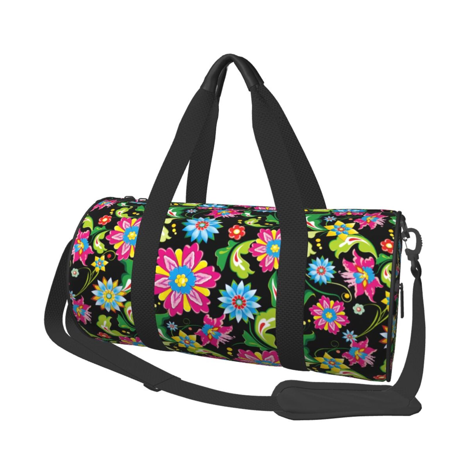 Vsdgher Vector Mexican Otomi Style Bright 45L Foldable Duffel Bag, Sports Gym Bag,Overnight Bag, Portable Weekender Bag for Airplanes