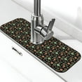 thumbnail image 1 of Vsdgher Vector Retro Music Kitchen Sink Splash Guard Faucet Mat -1 PC Super Absorbent Fast Drying Mat Sink Gadgets-Splash, Bathroom,Sink Mat,(15" X 5.5" ), 1 of 7