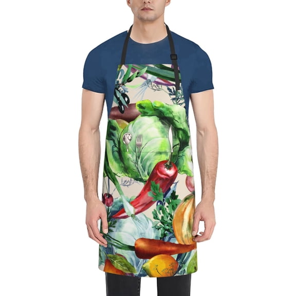 Vsdgher Vegan1 Waterproof Apron with 2 Pockets Kitchen Chef Aprons Bibs for Grooming Cooking Baking Painting Gardening