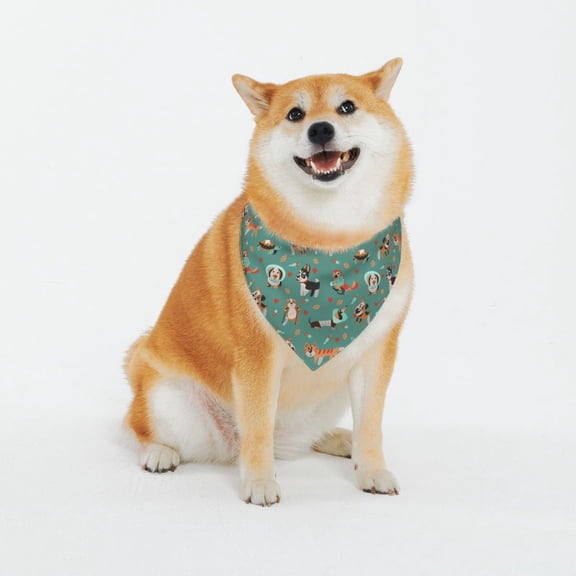 Vsdgher Veterinary Clinics Dog Bandana Custom Dog Scarf Breathable Puppy Kerchief with Adjustable Bandana Bib for Dog and Cat-Large