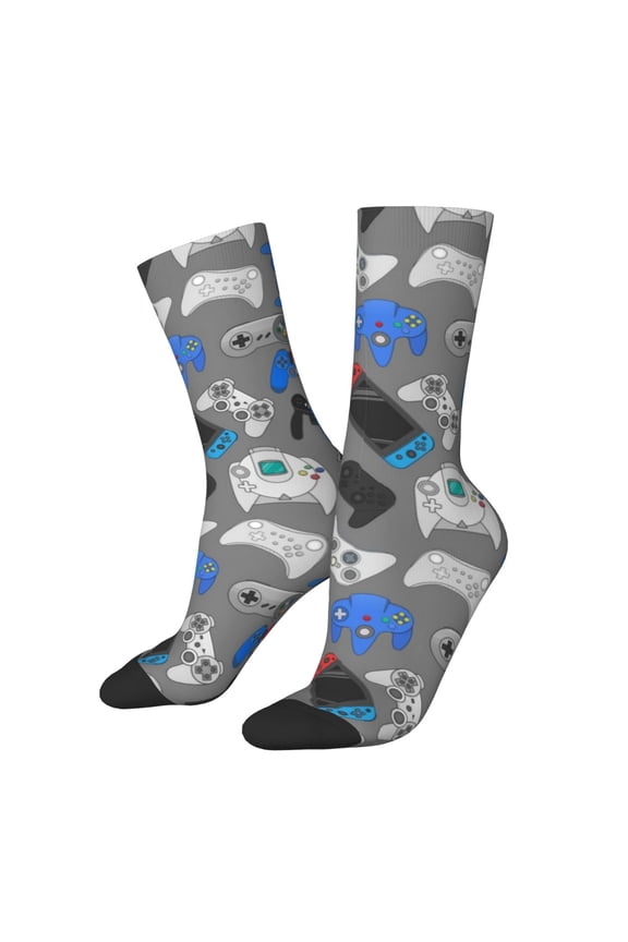 Video Game Crew Socks for Men & Women, Breathable Casual Athletic Ankle Socks