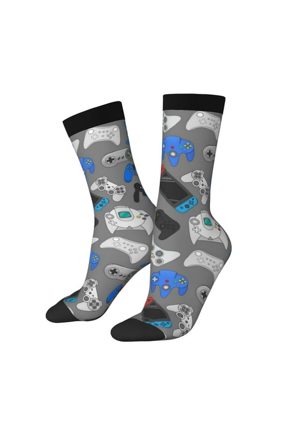 Video Game Crew Socks for Men & Women, Breathable Casual Athletic Ankle Socks