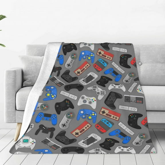 Vsdgher Video Game Ultra-Soft Micro flannel Blanket Throw Blankets for Couch Sofa, Bed (4 sizes)-60"x50"