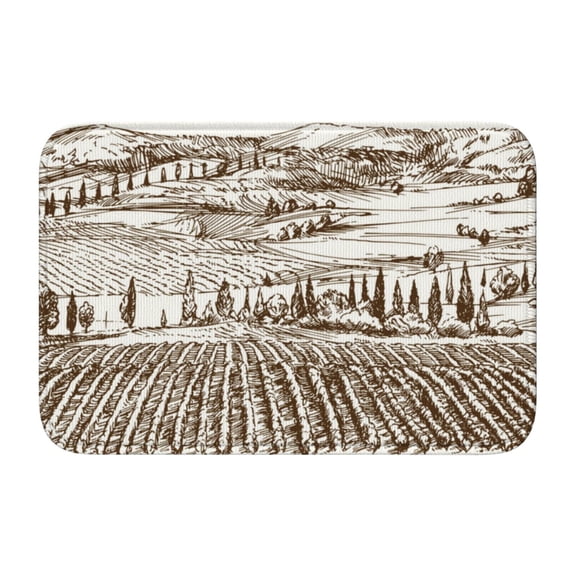 Vsdgher Vineyard Landscape 1 Hem Mat 40x60 - Multipurpose Doormat for Indoor & Outdoor Use - Welcome Your Guests with our Entrance Mat