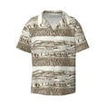 thumbnail image 1 of Vsdgher Vineyard Landscape 1 Print Men's Wrinkle Free Untucked Cuban Shirt Business Casual Button Down Shirts Short Sleeve Shirt, 1 of 7