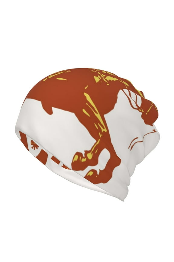 Vintage Cowboy On A Bronco Horse Slouchy Beanie Hat for Men/Women, Skull Cap Chemo Cap Night Sleeping Cap