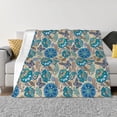 thumbnail image 1 of Vsdgher Vintage Floral Butterflies Pattern Fleece Throw Blanket, Horizontal Fleece Bedding Home Decor for Couch & Bed All Season Use -40"x30", 1 of 7