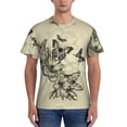 thumbnail image 1 of Vsdgher Vintage Floral Print Men's Dry Fit Mesh Athletic Shirts Moisture Wicking Tennis T-Shirt Tops, 1 of 9