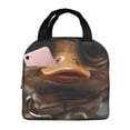 thumbnail image 1 of Vsdgher Vintage Gentleman Duck Lunch Bag, Lunch Box for Women Adult Men, Lunch Tote Insulated Cooler Lunch Container for Work/Office/Picnic/Travel, 1 of 8
