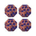 thumbnail image 1 of Vsdgher Vintage USA Flag Leather Coasters for Drinks, Durable Drink Coasters 4 Set for Tabletop Protection, Luxurious Home Décor and Housewarming Gift-Octagon, 1 of 6