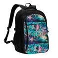 thumbnail image 1 of Vsdgher Watercolor Mandala Print Travel Laptop Backpack, Laptops Backpack with USB Charging Port, Water Resistant Computer Bag Gift for Men & Women, 1 of 7