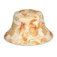 thumbnail image 1 of Vsdgher Watercolor Sea Shells Print Bucket Hat for Men&Women Bucket Hat Reversible Summer Double-Side-Wear Travel Gardening, Beach, Camping, Hiking, Fishing Cap, 1 of 5