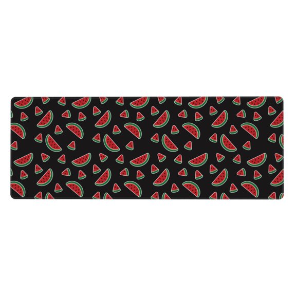 Vsdgher Watermelon for Mouse Pad with Stitched Edges,Desk mat for Laptop,Computer & PC, Wristing Pad for Gamer,Office & Home,12 x 31.5 in