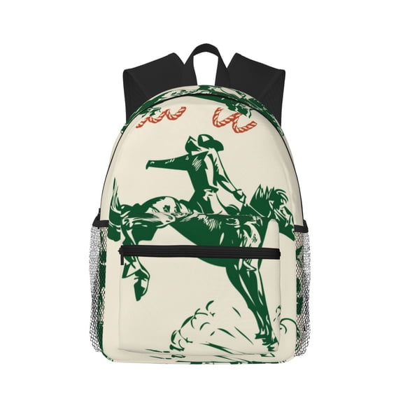 Vsdgher West Cowboys Unisex Large Capacity Bookbag, Schoolbag, Casual Daypack for High School, College, Teens, Travel, Work