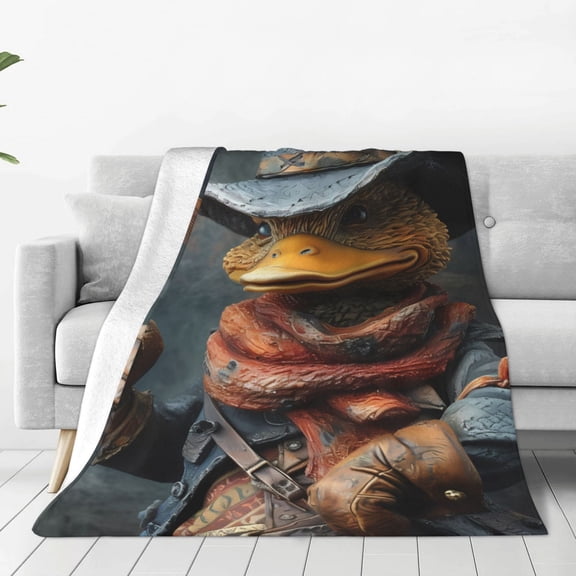 Vsdgher Western Cowboy Duck Ultra-Soft Micro flannel Blanket Throw Blankets for Couch Sofa, Bed (4 sizes)-40"x30"