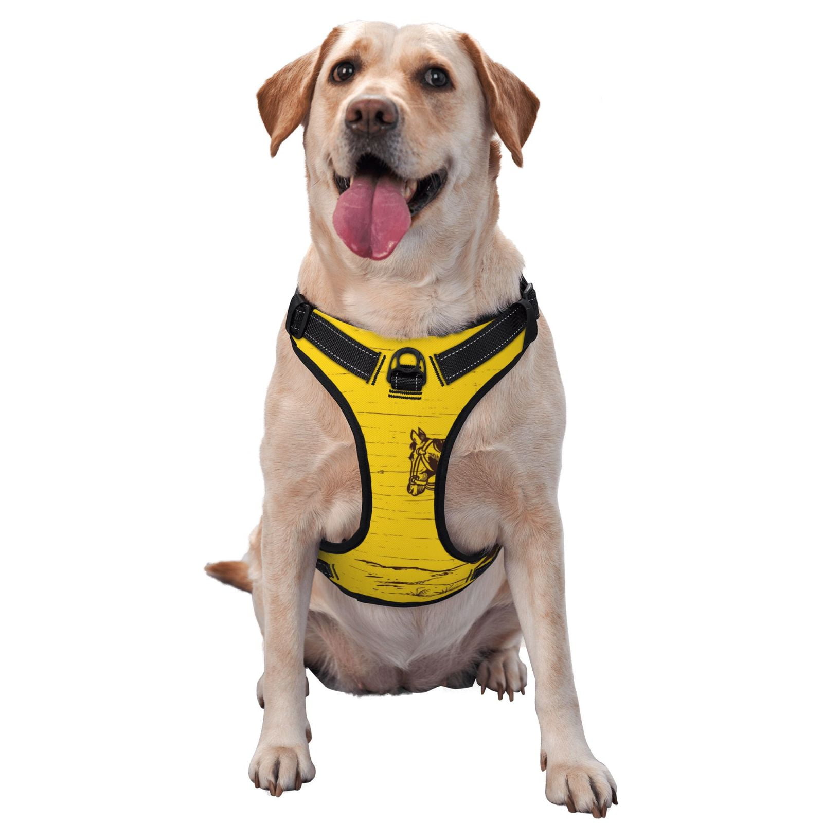 Vsdgher Western Desert Cowboy 1 Dog Harness, No-Pull Pet Harness, Dog Vest, Pet Vest for Small to Large Dogs-X-Large