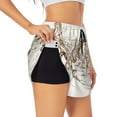 thumbnail image 1 of Vsdgher Western Desert Cowboys Print Women's Running Double Layer Shorts High Waisted with Pockets Elastic Yoga Workout Athletic Gym Sports, 1 of 8