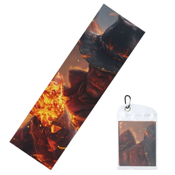 Vsdgher Western Fire Cowboy Cooling Towel (40"x12"), Soft Breathable Chilly Towel, Ice Towel, Microfiber Towel for Sport, Workout & More Activities