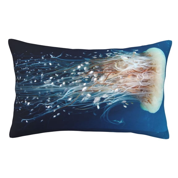 Vsdgher White Jellyfish Dansing in the Ocean Print Pillow Cases -Iconic Collection Pillowcases -Extra Soft, Not easy to deform,not pilling Export quality