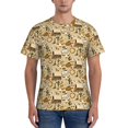 thumbnail image 1 of Vsdgher Wild West Cowboy Print Men's Dry Fit Mesh Athletic Shirts Moisture Wicking Tennis T-Shirt Tops, 1 of 1