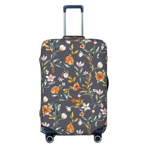 Vsdgher Wildflowers Print Luggage Cover Washable Suitcase Cover Protector Anti-scratch Suitcase cover Fits 18-32 Inch Luggage