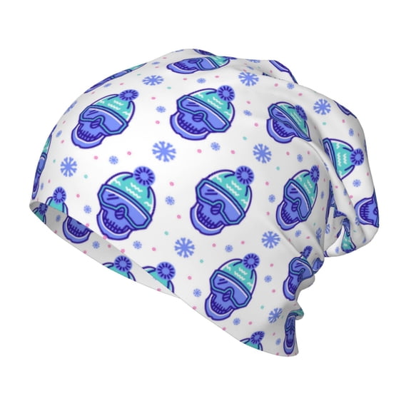 Vsdgher Winter Snowflake Skiing Skull Toddler Beanie Baby Boys Girls Beanies Kids Winter Hats Children Knit Warm Caps