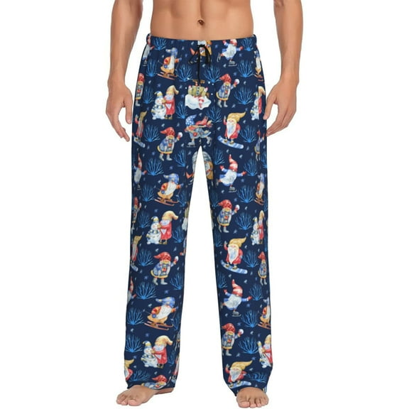 Vsdgher Winter old man Playtime Mens Pajama Pants Sleep & Lounge Pants, PJ Pants-Small