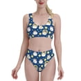 thumbnail image 1 of Vsdgher Womens High Waisted Bikini Sets Two Piece Swimsuit Star Penguin Print Tummy Control Bathing Suit-XX-Large, 1 of 1