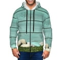 thumbnail image 1 of Vsdgher Wood Grain Mens Hoodies Zip Hoodie, Hoodies for Men, Zip-up Hooded Sweatshirt-Small, 1 of 5