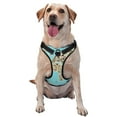 thumbnail image 1 of Vsdgher World Travel Line Icons Map Pattern Dog Harness,No Pull Pet Harness with Soft Padded Handle,Adjustable Reflective Vest with 2 Buckles,4 Slide Buckles,S-XL Small, 1 of 5