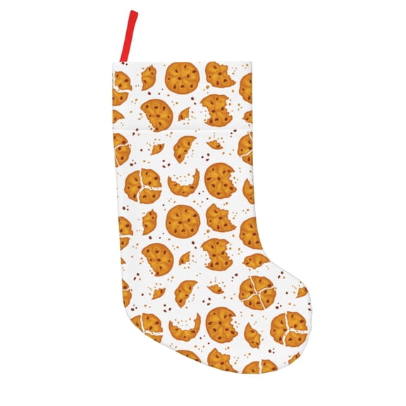 Vsdgher Yellow Biscuit Christmas Stockings 18 inch Large Kids Stocking Bags Hanging Socks for Christmas Decor Decorations