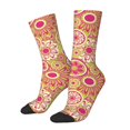 thumbnail image 1 of Vsdgher Yellow Flowers Crew Socks for Men & Women, Breathable Casual Athletic Ankle Socks, 1 of 6