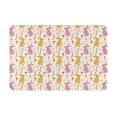 thumbnail image 1 of Vsdgher Yellow Pueple Rabbit print Flannel Anti-Slip Floor Mat Comfort Mat Floor Carpet for Decor, Non-Slip, Home, Office, Laundry, Durable, 1 of 5