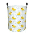 thumbnail image 1 of Vsdgher Yellow Rubber Duck Waterproof Round Large Laundry Basket -Toy Storage Basket, Perfect as Hamper, Kids Room Storage, and Toy Containment-Medium, 1 of 6