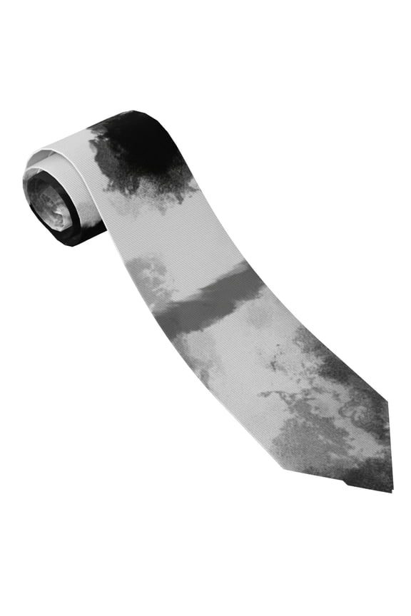 Yin And Yang Print Ties for Men 4.7" Formal Necktie Wedding Accessory Men's Business Ties for Wedding Bussiness Work