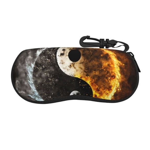 Vsdgher Yin Yang Sunglasses Soft Case Neoprene Zipper Eyeglass Case, Zipper Portable Spectacle Cases for Men Women