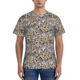 thumbnail image 1 of Vsdgher Zebra Print Men's Dry Fit Mesh Athletic Shirts Moisture Wicking Tennis T-Shirt Tops, 1 of 1