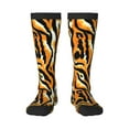 thumbnail image 1 of Vsdgher Zebra Print Thigh High Socks Extra Long Stretchy Sock Women Over Knee High Opaque Stocking Daily Wear, 1 of 5