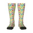 thumbnail image 1 of Vsdgher colorful easter eggs Knee Socks, High Socks Long Stretchy Sock Women Knee High Stocking, Long Socks for Women, 1 of 6