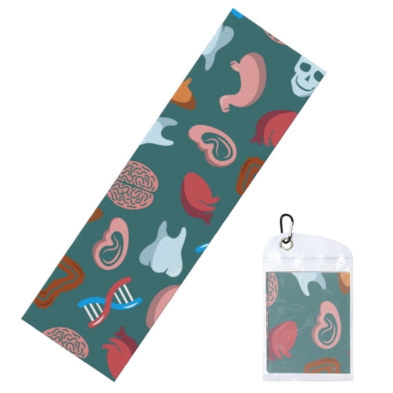 Vsdgher cute Skull organ Cooling Towel (40"x12"), Soft Breathable Chilly Towel, Ice Towel, Microfiber Towel for Sport, Workout & More Activities